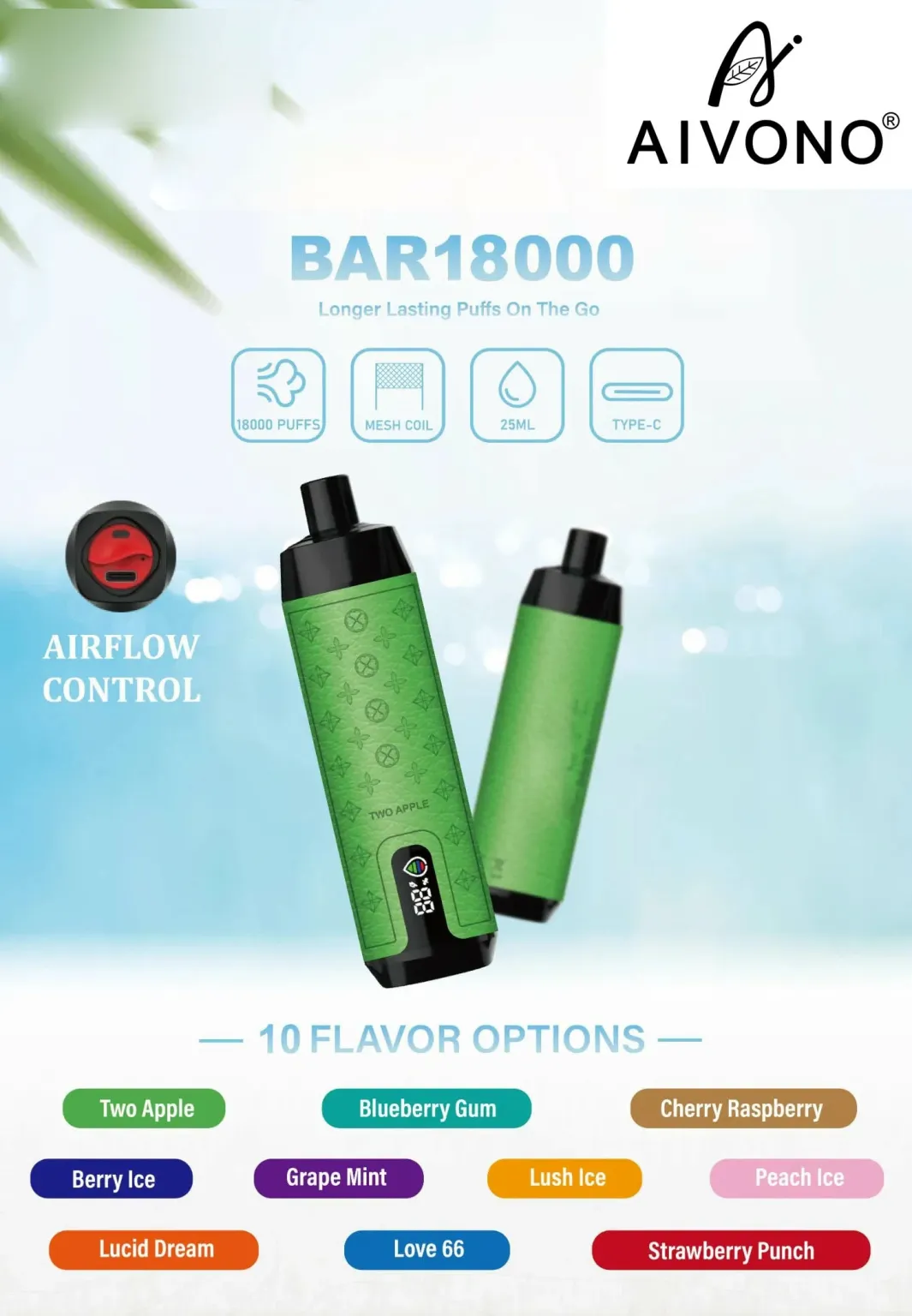 AIVONO Vape 18000 Puffs